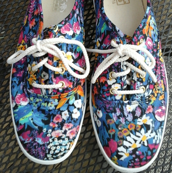 keds floral tennis shoes